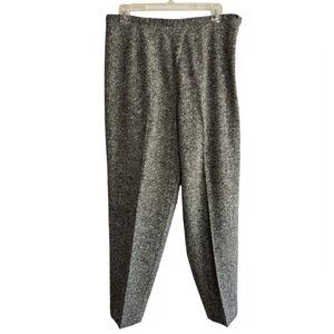 VTG Talbots Pants Womens Size 12 Wool Blend High Waisted Tweed Lined Taper Leg